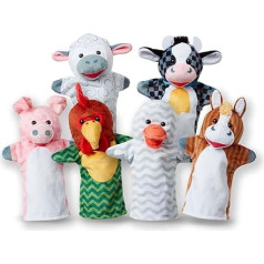 Melissa & Doug Barn Friends rokas leļļu komplekts