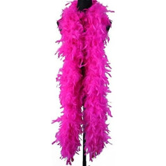 90 Grams Turkey Feather Boa Natural Turkey Feather Scarf for Costume Party Dress Decoration Scarf 2 Meters Rose 10 Pack