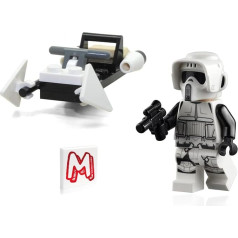 LEGO Star Wars The Mandalorian Minifigur - Imperial Scout Trooper mit Blaster und Speeder Bike 75292