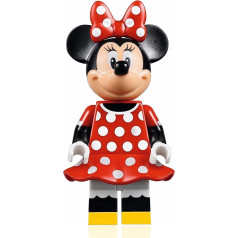 LEGO Disney pils minifigūriņa Minnie Mouse ar sarkanu polkas punktu kleitu (71040)