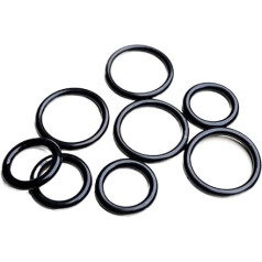 Līmeņu blīves O-Ring-Kit CS 1,8 mm hochtemperaturbeständiger NBR-Gummidichtring, ölbeständige Unterlegscheibe, Innendurchmesser 1,8-50 mm Radiālās blīves Rotācijas blīves (Izmērs : ID 36mm, Krāsa : 1.8mm200gab)