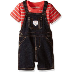 Carters's īsais Dungarees + T-krekls Vasaras komplekts Baby Boy šorti apģērbs zēns (0-24 mēneši)