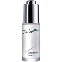 Dr. Spiller Sensicura serums aktīvo sastāvdaļu koncentrāts O/W emulsijā lipīdu saturs 7% šūnu aizsargājošais E vitamīns līdzsvars hipersensitīvai ādai mitruma veidošana ar pretnovecošanās formulu