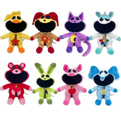 Super JAKES 8 gab Smiling Critters plīša rotaļlieta, CatNap plīša Smiling Critters Cartoon Stuff lelles spēļu faniem Favors vēlamas dāvanas bērniem mazuļiem dzimšanas dienā