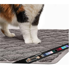 Gorilla Grip Original Premium Durable Cat Litter Mat, XL Jumbo, No Phthalates, Water Resistant, Dropping Cardboard and Cats, Scatter Control, Soft on Kitty Paws, Easy to Clean