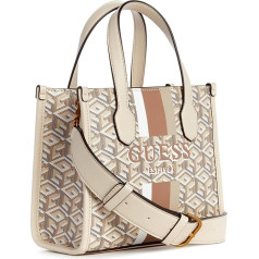 GUESS Sieviešu Silvana 2 nodalījumu Tote Mini Tote plecu soma