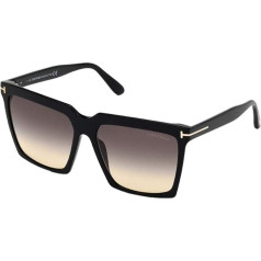 Tom Ford Sabrina-02 FT 0764 Sieviešu saulesbrilles Black/Smoke Shaded 58/16/140, Black/Smoke Shaded