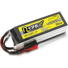 Tattu Lipo 6S RC baterija 4500 mAh 95C 22.2 V minkštas korpusas baterija su AS150 kištuku kištukui FPV lenktyniniai keturračiai UAV dronas RC automobilis RC valtis RC sraigtasparnis