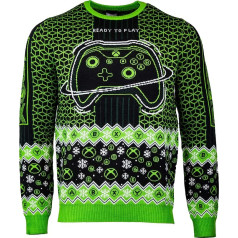 numskull Unisex Oficiālais Xbox Ready to Play Strick, Größe XL, hässliche Neuheit Weihnachtspullover Geschenk