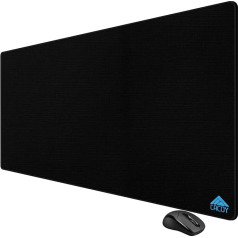 Cacoy XXL Gaming Mouse Mat, 120 x 60 cm, liels galda paklājs, neslīdošs daudzfunkcionāls biroja galda paklājs, pagarināts peles paklājs, melns