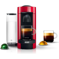 De'Longhi Nespresso VertuoPlus kafijas un espresso automāts, sarkans