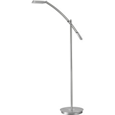 Trio Leuchten LED Stehleuchte Verdona 420810107, Metall Nickel matt, inkl. 12 W LED, dimmeris, 70 x 27 x 130 cm