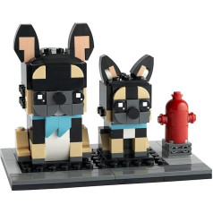 Lego BrickHeadz 40544 Franču buldogs un kucēns Viegla uzglabāšana