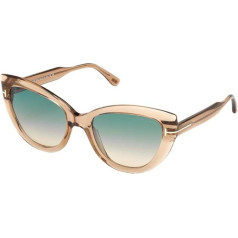 Tom Ford sieviešu saulesbrilles FT0762, caurspīdīgas, gaiši brūnas/zaļā krāsā tonētas