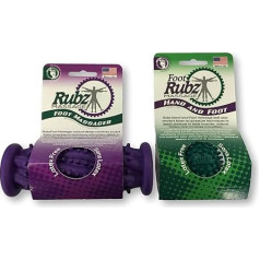 Due North Foot Rubz Kombipack, Original Fußrubz & Fußmassagerolle, 0,3 kg, melns, 2 komplekti (DNFCP3)