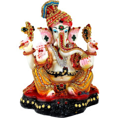 eSplanade Ganeša Ganeša Ganeša Ganpati Murti elku statuete no sveķiem (21cm) | Pooja Idols | Mājas dekorēšana