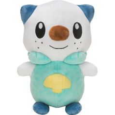 Pokemon Pokemon plīša BO38245, Ottaro plīša figūriņa (20 cm), reālistiska dizaina plīša rotaļlieta, īpaši mīksta, reālistiska dizaina plīša rotaļlieta, kas paredzēta glāstiem un mīlēšanai