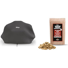 Ninja XSKCOVER Premium-Outdoor-Abdeckung, saderīgs Holzfeuer-Grills & Woodfire Pellets Allzweckmischung 900 g, oficiālās Ninja Woodfire Pellets, piemērots Ninja Woodfire Außengrill XSKOGAPBPL2UK