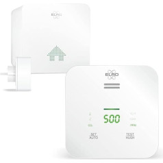 ELRO Connects SF500CO2 viedā WiFi CO2 mērītāja komplekts - pilns komplekts ar savienojamu gaisa kvalitātes mērītāju + K2 savienotājs