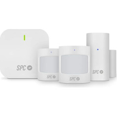 SPC viedo sensoru komplekts: 2 kustības sensori, 1 durvju/logu sensors, saderīgs ar Amazon Alexa, Google Home un Amazon Alexa.