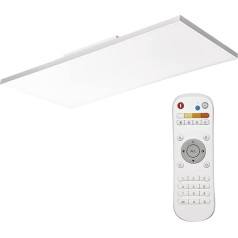 EMOS LED griestu gaisma 24 W ar tālvadības pulti, bez rāmja, CRI 95, regulējams spilgtums 190-1900 lm un gaismas krāsa 2700-6000 K, piemērota viesistabai, guļamistabai, gaitenim, birojam, balta