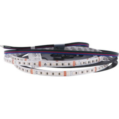 LED lentes krāsa 120, 24 V, 10 W/m, 8 mm, RGB, ar augstu LED blīvumu (IP20)