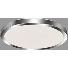 BRILONER Leuchten 2302-018 LED vannas istabas gaisma ar metāla rāmi 15 W IP44 1500 lūmenu 4000 Kelvīnu baltā hroma 290 x 78 mm (DxH)