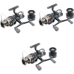 Kisangel 3St Angelrolle aus Metall Angelausrüstung Keine Gap-Angelrolle Baitcastrolle Radfischen Fishing Reel freilaufrolle Angeln Rad Fisch Draht Angelzubehör Lager Spule Kombination