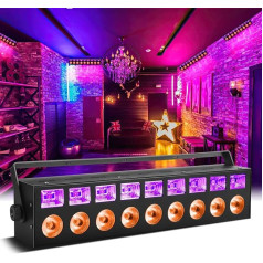 LED prožektors sienas mazgātājs pusei RGBW UV 63 W LED joslas josla DMX gaismas efekti Gaismas josla Ziemassvētku Halloween DJ disko kāzām Skatuves gaismas TV fona apgaismojums (1 x UV + RGBW)