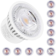 max K O M F O R T LED modulis 230 V 5 W iegremdējamam prožektoram MR16 Warm White Nomaiņa GU10 Diametrs 50 mm Iepakojums 10 gab.