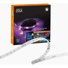 ERIA AduroSmart LED sloksne 3 m, 16 miljoni noskaņojamu krāsu un balta, ar iespēju regulēt apgaismojumu, saderīga ar AduroSmart, Hue, SmartThings un Alexa