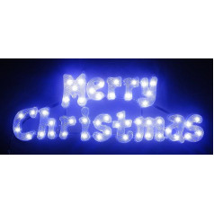 Christmas Concepts® 49 cm White Lights LED Merry Christmas Sign Ziemassvētku rotājums