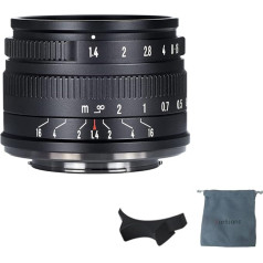 7artisans 35mm F1.4 Mark II APS-C fiksētais manuālās fokusēšanas objektīvs ar lielu atvērumu, kas saderīgs ar Fujifilm Fuji kameru X-A1 X-A10 X-A2 X-A3 A-at X-M1 XM2 X-T1 X-T3 X-T10 X-T2 X-T20 X-T30 X-E1