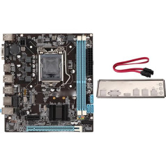 LGA 1155 Motherboard, H61 ITX Computer Motherboard for Desktop, 2X DDR3, 6xUSB2.0, 3xSATA2.0, PCIe 16X, VGA, HDMI, NVME M.2, 100M NIC