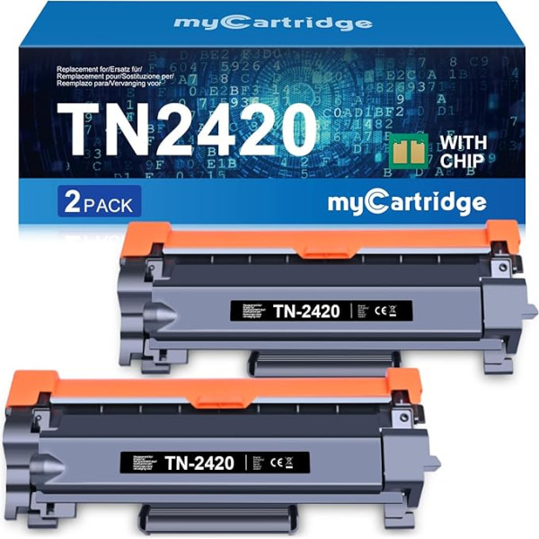 MYCARTRIDGE TN2420 Kompatibel Brother TN-2420 TN-2410 Toner für Brother MFC-L2710DW MFC-L2710DW MFC L2710DW MFC L2710DW MFC L2710DN HL-L2350DW HL-L2375DW DCP-L2530DW (2 Schwarz)