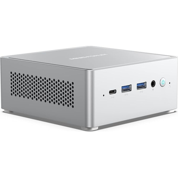 MINIS FORUM Mini PC NAB6 Lite, Intel Core i5-12600H, 32GB DDR4, 512GB PCIe 4.0 SSD, 12C/16 T,līdz 4,5 GHz,2 x LAN RJ45 2,5G, WiFi 6, Bluetooth 5.2, 2 x HDMI, 7 x USB-Anschlüsse.