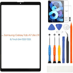 Bildschirm-Ersatz für Samsung Galaxy Tab A7 Lite LTE SM-T225 T225 Frontglasscheibe, 8,7 Zoll SM-T225 T225 Frontbildschirmabdeckung mit Reparaturwerkzeugen (kein Touch-Digitizer und LCD-Display)