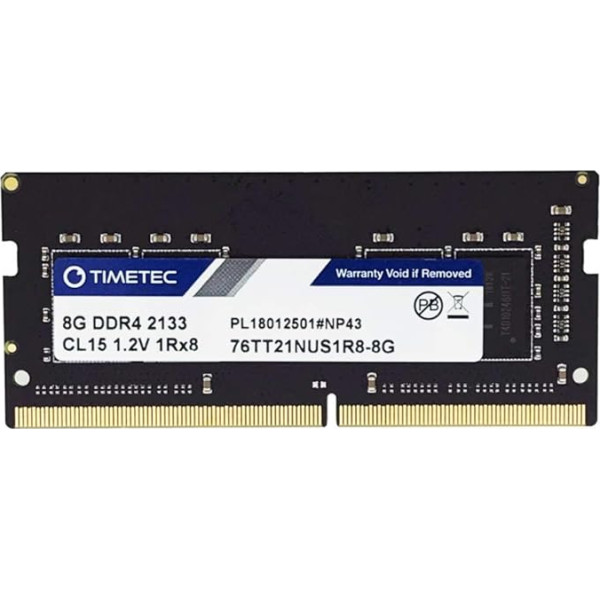 Timetec 8GB DDR4 2133MHz PC4-17000 Non-ECC Unbuffered 1.2V CL15 1Rx8 Single Rank 260 Pin SODIMM Laptop Notebook PC Arbeitsspeicher RAM Modul Upgrade (8GB)