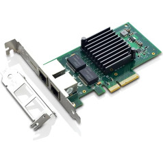 1Gb PCIe X4 NIC tīkla adapteris/konverģētā tīkla adaptera karte, 2*RJ45 vara porti, ar Intel I350AM2 Ethernet LAN 1000Mbps tīkla karti, salīdzinājums ar Intel I350-T2-X2R1143-11