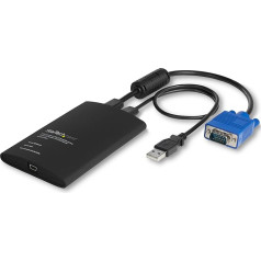 STARTECH.COM NOTECONS02 - KVM konsoles un klēpjdatora USB 2.0 pārnēsājamais adapteris ar failu pārsūtīšanu