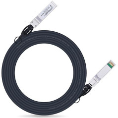 ipolex 10Gb SFP+ kabelis 3 m, 10Gbase-CU SFP+ Direct Attach Copper Cable DAC priekš Cisco SFP-H10GB-CU3M, Ubiquiti, D-Link, Supermicro, Netgear, Mikrotik, Passive