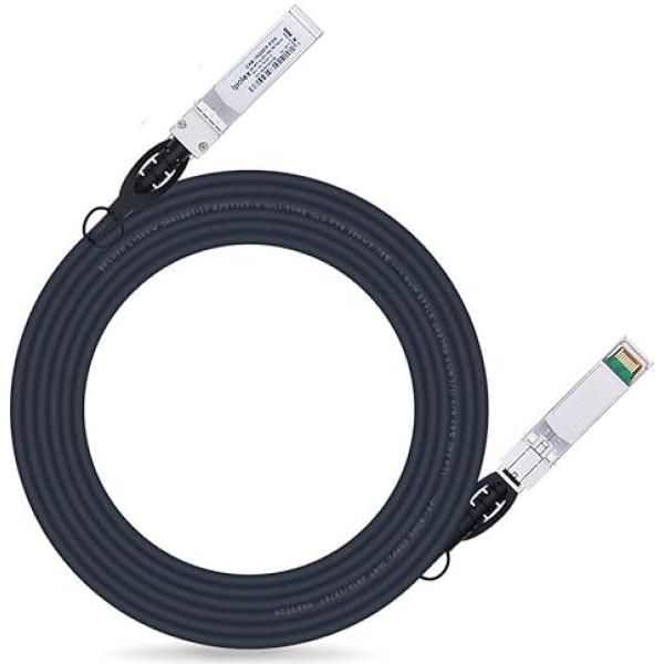 ipolex 10Gb SFP+ kabelis 3 m, 10Gbase-CU SFP+ Direct Attach Copper Cable DAC priekš Cisco SFP-H10GB-CU3M, Ubiquiti, D-Link, Supermicro, Netgear, Mikrotik, Passive