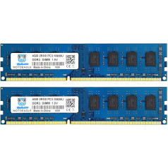 Motoeagle 8GB komplekts (2X4GB) 2RX8 PC3-10600U DDR3 1333MHz DIMM RAM 4GB DDR3 10600 PC3 1333 UDIMM CL9 1.5V 240-pin galddatora atmiņas moduļi