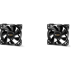 be quiet! BL037 PC Fan, Black, 80 mm (Pack of 2)