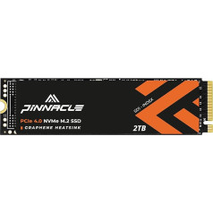 Timetec 2TB PCIe 4.0 Gaming Graphene SSD NVMe PCIe Gen4x4 M.2 2280 3D NAND TLC 2000TBW lasīšanas/rakstīšanas ātrums līdz 7100/6700MB/s Iekšējais cietvielu disks PS5, PC portatīvajiem datoriem un galddatoriem