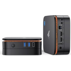 NiPoGi GK1 Mini dators Windows 11, Celeron J4105 Mini dators, 4GB DDR4 RAM 64GB eMMC Mini galddators, 4K HD Business, bez datora ar 2.4G+5G WLAN/Gigabit Ethernet/2X HDMI, neliels izmērs