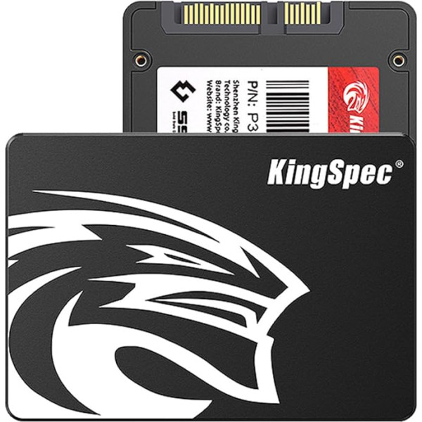 KingSpec 2 TB 2 5 collu SATA SSD, 2,5 collu SATA III 6 Gb/s iekšējais cietvielu cietais disks - 3D NAND Flash, saderīgs ar PS4/Desktop/Laptops