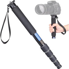 VIELKNOV Alumīnija sakausējuma fotoaparāta monopods Profesionāls fotopods Canon, Nikon un Sony bezspoguļa un DSLR kamerām, maksimālā slodze 15 kg (maksimālais caurules diametrs 32 mm)