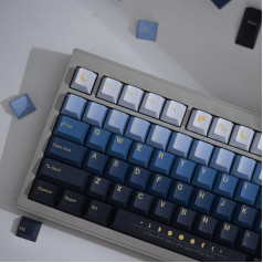 mintcaps PBT taustiņu vāciņi 130 taustiņi Mēness Cherry profila taustiņu komplekts Custom DYE-Sub Cute Keycap Set 60% 65% 70% 75% Cherry Gateron MX slēdži Mehāniskā tastatūra