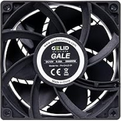 Gelid Solutions Gale Mining Fan Bearing: Dual Ball - 120mm Fan for Extreme Performance - 3500RPM - 120x120x38